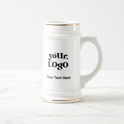 Minimalistische Logos und Texte Bierglas (Rechts)