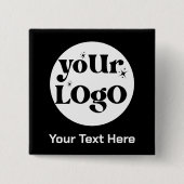 Minimalistische Logos und Texte Button (Vorderseite)