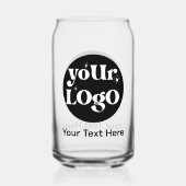 Minimalistische Logos und Texte Dosenglas (Rückseite)