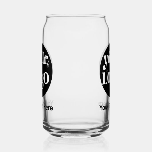 Minimalistische Logos und Texte Dosenglas (Rechts)