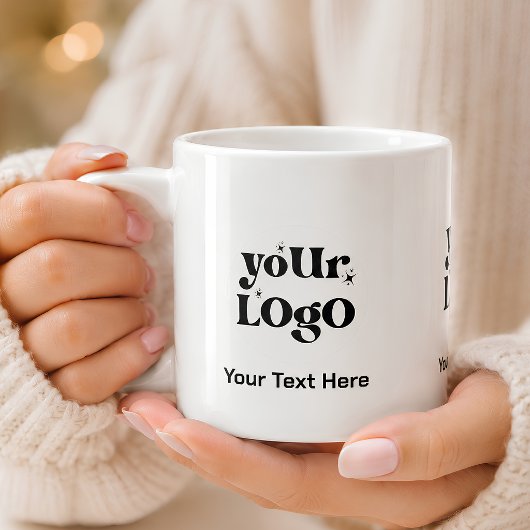 Minimalistische Logos und Texte Espressotasse