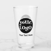 Minimalistische Logos und Texte Glas (Rückseite)