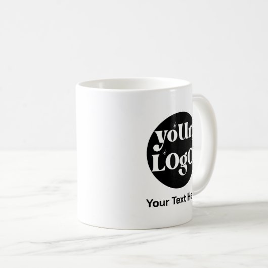 Minimalistische Logos und Texte Kaffeetasse (VorderseiteRechts)
