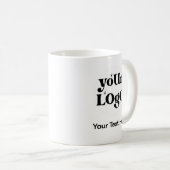 Minimalistische Logos und Texte Kaffeetasse (VorderseiteRechts)