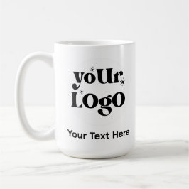 Minimalistische Logos und Texte Kaffeetasse