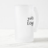 Minimalistische Logos und Texte Mattglas Bierglas (VorderseiteRechts)
