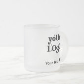 Minimalistische Logos und Texte Mattglastasse (VorderseiteRechts)