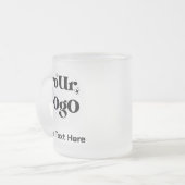 Minimalistische Logos und Texte Mattglastasse (Vorderseite Links)