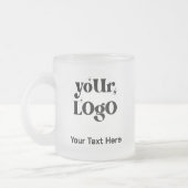 Minimalistische Logos und Texte Mattglastasse (Links)