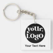 Minimalistische Logos und Texte Schlüsselanhänger (Vorderseite)