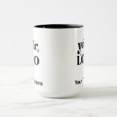 Minimalistische Logos und Texte Tasse (Zentrum)