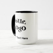 Minimalistische Logos und Texte Tasse (Vorderseite Links)