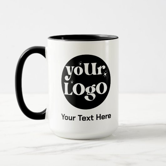 Minimalistische Logos und Texte Tasse (Links)