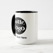Minimalistische Logos und Texte Tasse (Vorderseite Links)