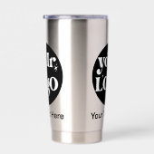 Minimalistische Logos und Texte Thermobecher (Rechts)