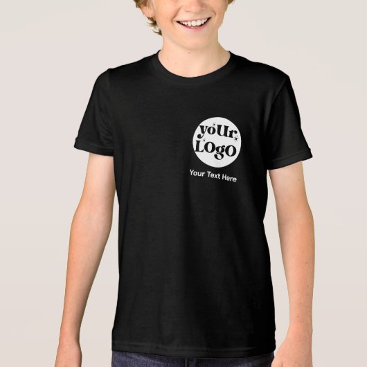 Minimalistische Logos und Texte Tri-Blend Shirt (Vorderseite)