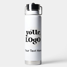 Minimalistische Logos und Texte Trinkflasche