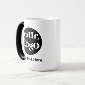 Minimalistische Logos und Texte Verwandlungstasse (Vorderseite Links)