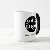 Minimalistische Logos und Texte Verwandlungstasse (VorderseiteRechts)