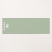 Minimalistische Lotus-Blume Yogamatte (Rückseite (Horizontal))