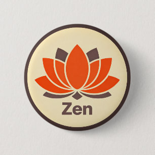 Minimalistische Lotusblüten-Nadel Button