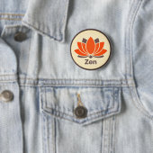 Minimalistische Lotusblüten-Nadel Button (Beispiel)