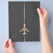 Minimalistische Luftfahrt Flyer (Hand)