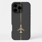 Minimalistische Luftfahrt iPhone Hülle (Rückseite)