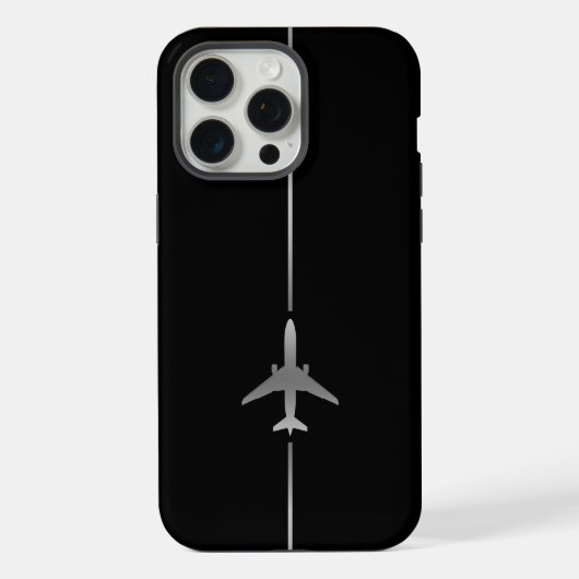Minimalistische Luftfahrt iPhone Hülle (Rückseite)