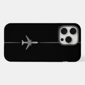 Minimalistische Luftfahrt iPhone Hülle (Rückseite (Horizontal))