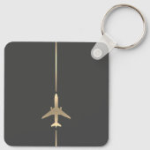 Minimalistische Luftfahrt Schlüsselanhänger (Rückseite)