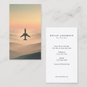 Minimalistische Luftfahrt Visitenkarte (Vorne/Hinten)