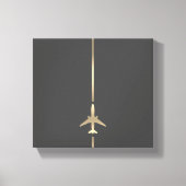 Minimalistische Luftfahrtausgabe Leinwanddruck (Vorderseite)
