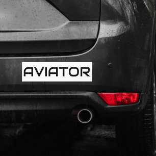Minimalistische LUFTFAHRTTypografie, einfache Luft Autoaufkleber