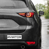 Minimalistische LUFTFAHRTTypografie, einfache Luft Autoaufkleber