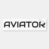 Minimalistische LUFTFAHRTTypografie, einfache Luft Autoaufkleber (Vorne)