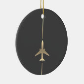 Minimalistische Luftfahrtverzierung Keramik Ornament (Rechts)