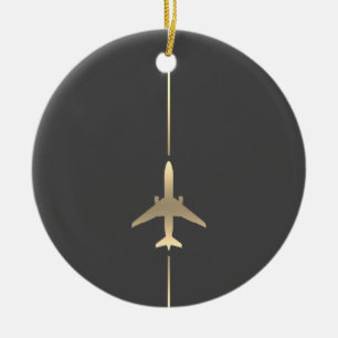 Minimalistische Luftfahrtverzierung Keramik Ornament