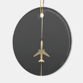 Minimalistische Luftfahrtverzierung Keramik Ornament (Links)