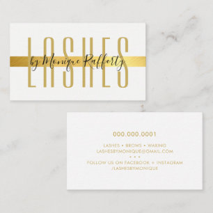 MINIMALISTISCHE LUXE-stilvolle Imitate Goldfolie s Visitenkarte
