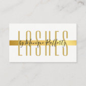 MINIMALISTISCHE LUXE-stilvolle Imitate Goldfolie s Visitenkarte (Vorderseite)