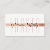 MINIMALISTISCHE LUXE stilvolle Imitate Rose Goldfo Visitenkarte (Vorderseite)