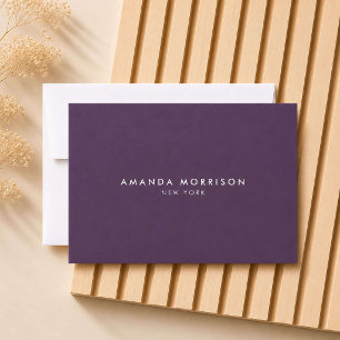 Minimalistische Luxus Aubergine Lila Geschenkgutsc