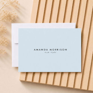 Minimalistische Luxus-Boutique Blaue Geschenkkarte