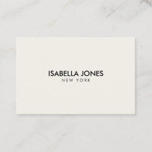 Minimalistische Luxus-Boutique Elfenbein Visitenkarte