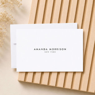 Minimalistische Luxus-Boutique Weiße Geschenkkarte