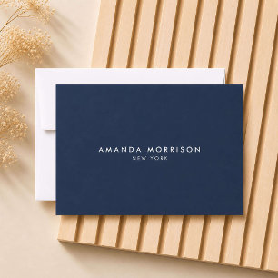 Minimalistische Luxus-Geschenkkarte in Dunkelblau