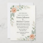 "Minimalistische Luxus-Hochzeit - Save the Date" Date (Vorderseite)