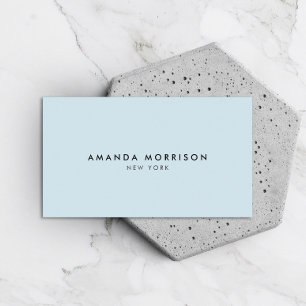 Minimalistische Luxusboutique Blau Visitenkarte