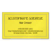 Minimalistische Magnetfaser-Visitenkarte Magnetische Visitenkarte (Vorderseite)